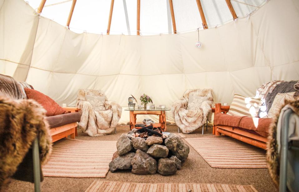 The tipi on the Snake River of Wyoming is comfortable and luxurious thanks to Black Tomato