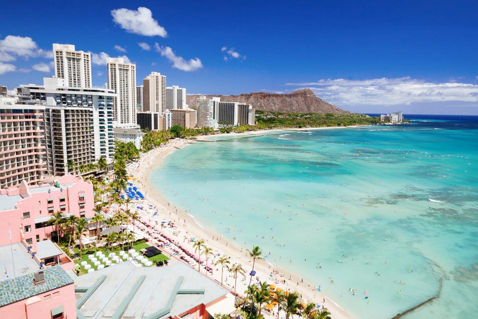 Waikiki beach, Honolulu, Oahu, Hawaii 