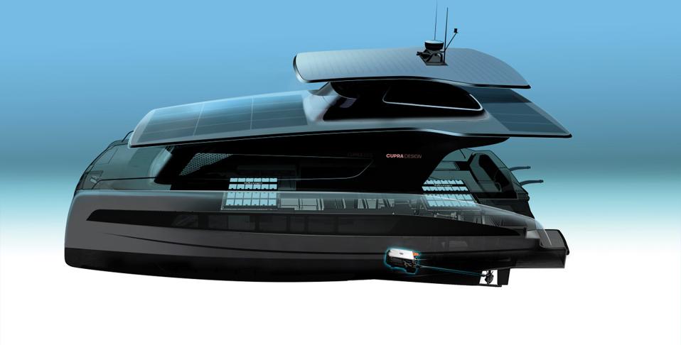Volkswagen Unveils 50 Foot Solar Powered Catamaran In Partnership With Silent Yachts
