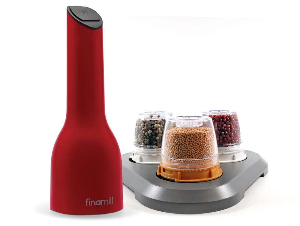 FinaMil Spice Grinder Gift Pack red spice grinder