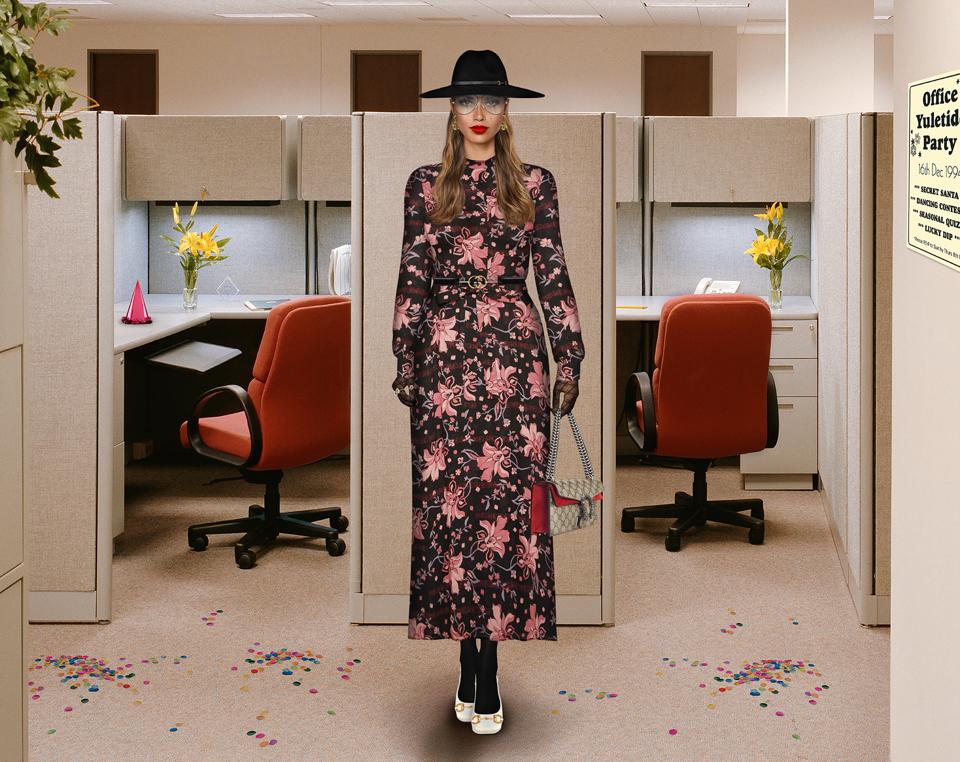 An image from a brand-dedicated challenge, set by Gucci, in which every element of the creative is bespoke and for a limited time.