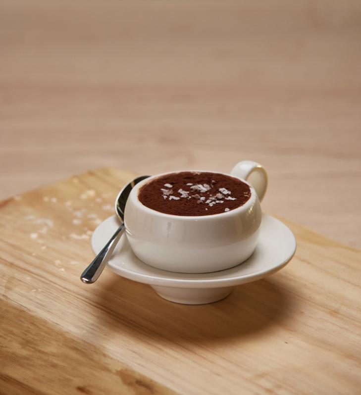 A cup filled with tiramisu is a new dessert at the Centurion Lounge at DIA in Denver