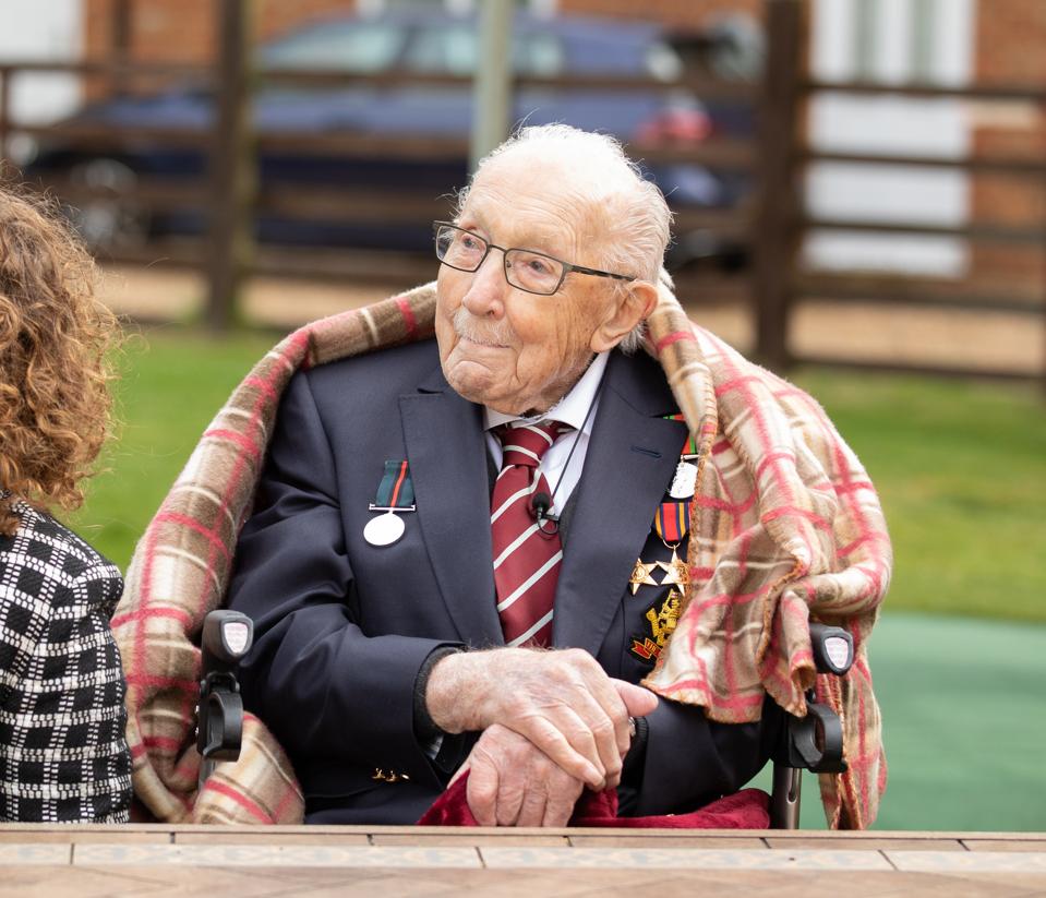 Tom Moore, Military Veteran Who Raises Funds for NHS, Celebrates 100th Birthday