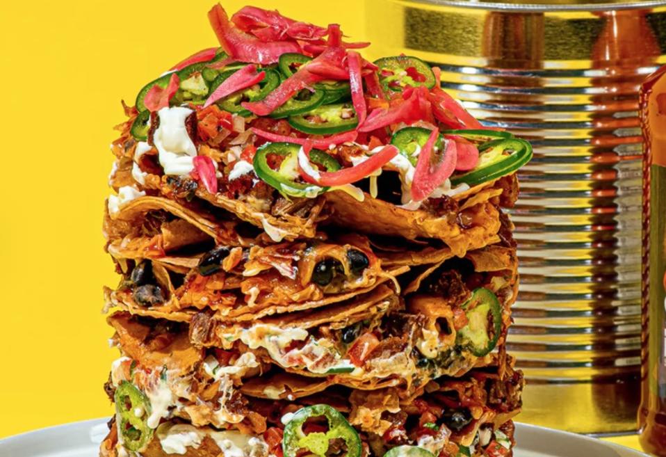 Guy Fieri's Trash Can Nachos are a Super Bowl staple.