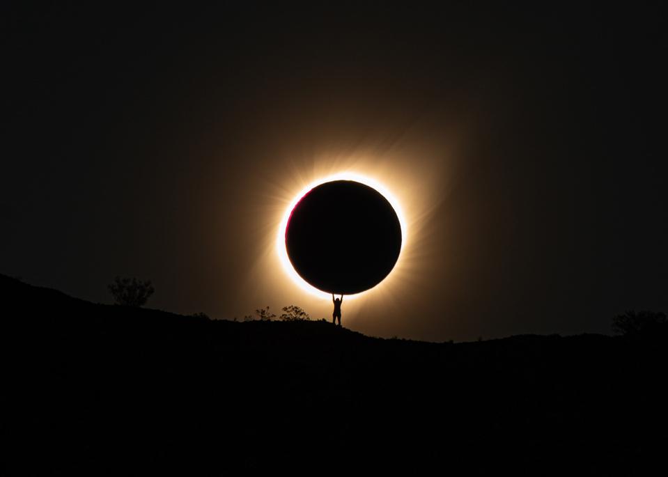 A total solar eclipse on July 2, 2019 from San Juan, Argentina.