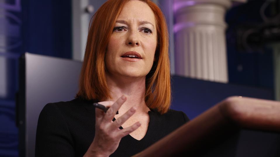 White House Press Secretary Jen Psaki Holds Media Briefing At White House