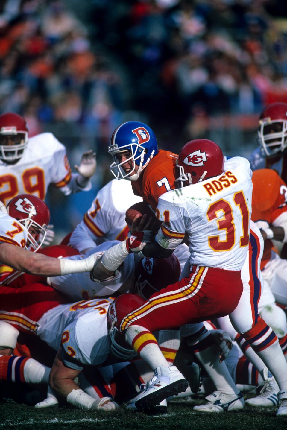 Now a Buccaneers coach, Kevin Ross tackles John Elway