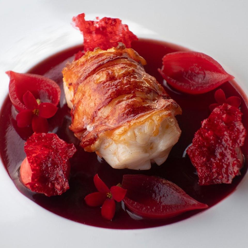 A dish from three star restaurant Azurmendi in Spain.
