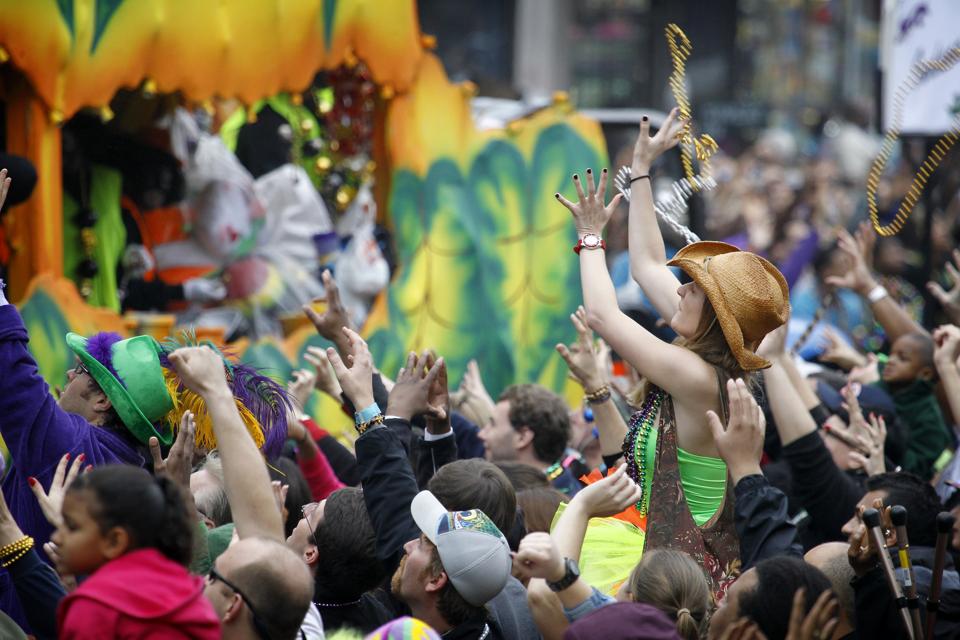 Annual Mardi Gras Parade Held In New Orleans