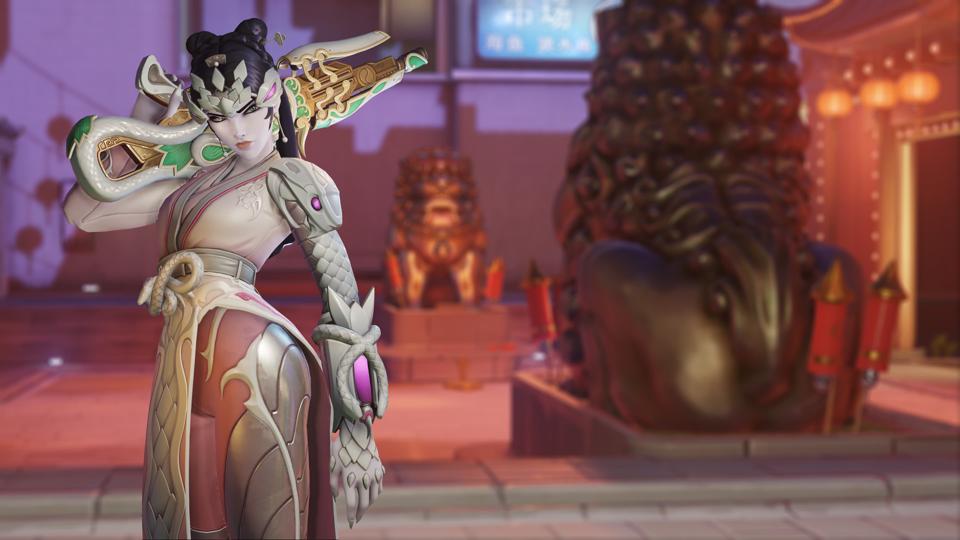 Overwatch 2021 Anul Nou Lunar Widowmaker Pale Snakeskin
