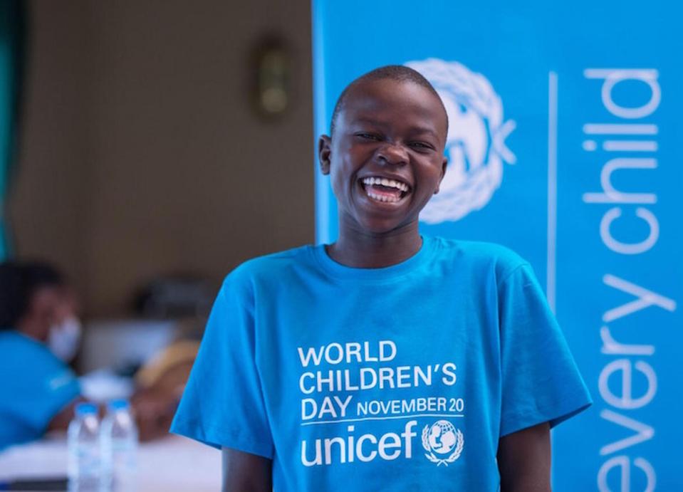 At an event for World Children’s Day 2020, 13-year-old Nanyonjo Desire Catherine, a student at Kiwolera Primary School in Kamuli District, Eastern Uganda, spoke about how UNICEF has helped her continue her education during the COVID-19 pandemic.