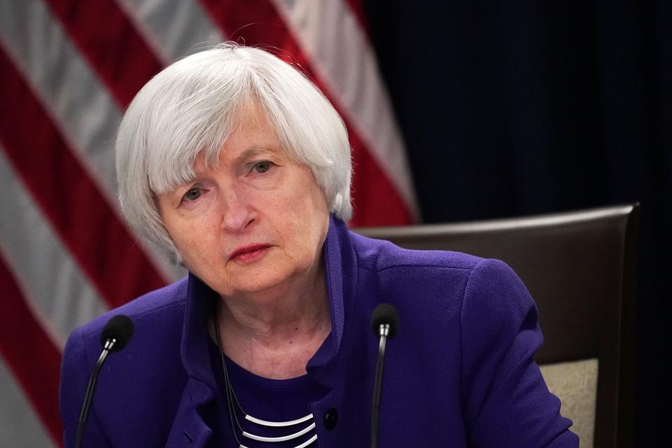 Federal Reserve Chair Janet Yellen Holds Press Conference On Interest Rates