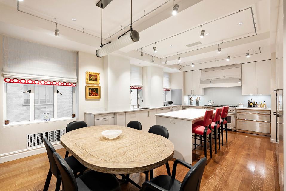 kitchen inside 145 Central Park West 4c at san remo in new york city