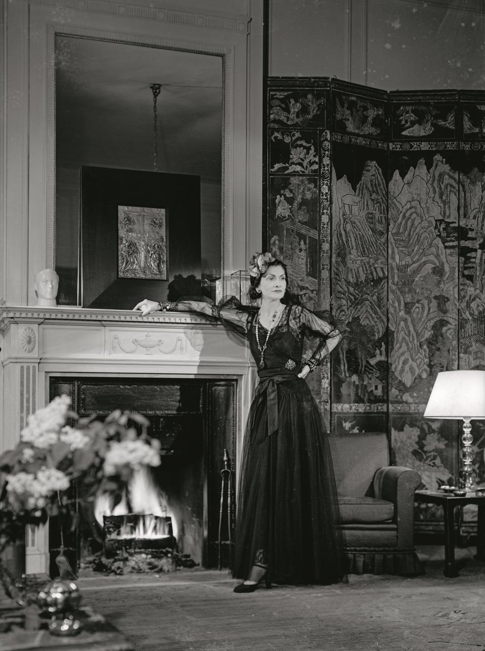 François Kollar. Coco Chanel in her apartment at the Ritz Paris for Harper’s Bazaar