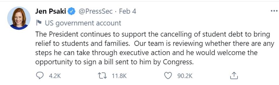 student loan forgiveness student loan cancellation student loans