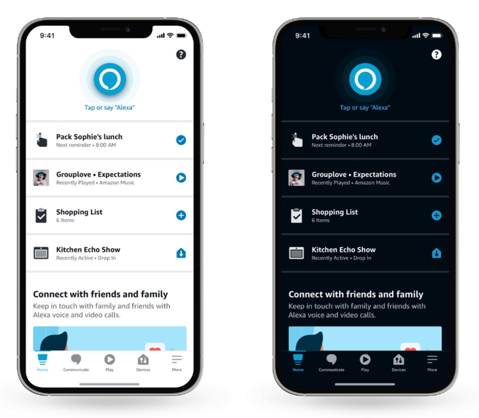 Amazon Updates Alexa App For Ios To Support Light Dark Mode Switching Dynamic Type Features Amazon Updates Alexa App For Ios To Support Light Dark Mode Switching Dynamic Type Features