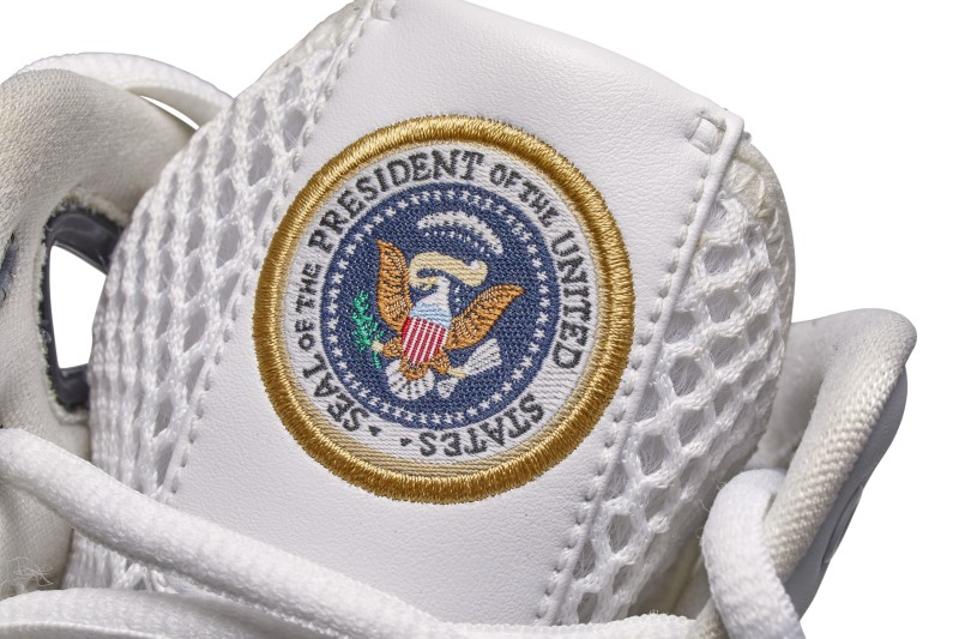 The Official Presidential Seals are featured on the tongues.