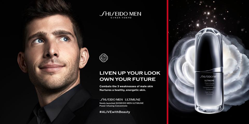 Sergi Roberto, FC Barcelona captain fronts an ad campaign for Shiseido Men Ultimune skincare.