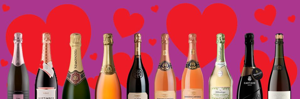 Ten bottles of sparkling for every Valentine on your list