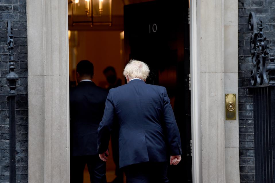 Boris Johnson at Downing Street