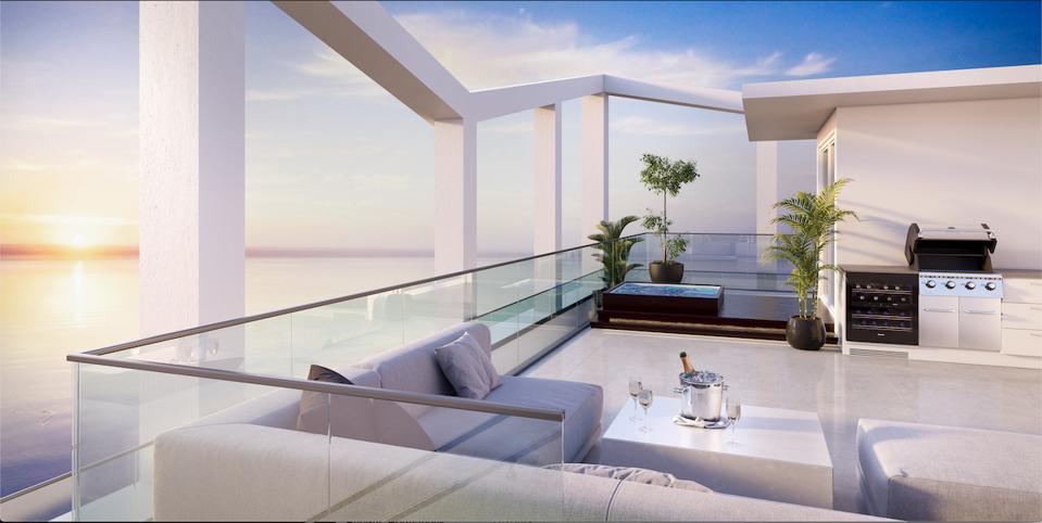 Penthouse luxury real estate on the beach at Amrit Ocean Resort & Residences Singer Island
