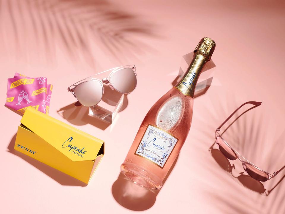 Prosecco Rose and rose-colored sunglasses pair together perfectly.