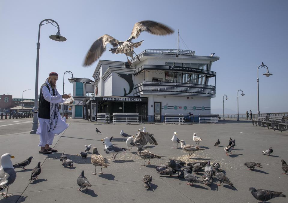Life goes on at Fisherman's Wharf amid coronavirus in San Francisco, California.