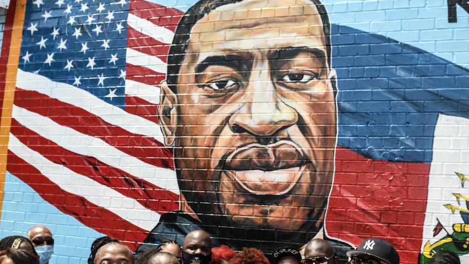 George Floyd's Brother Attends Unveiling Of Memorial Portrait In Brooklyn