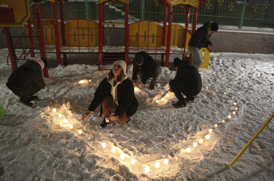 Russia Navalny Flashlight Protest