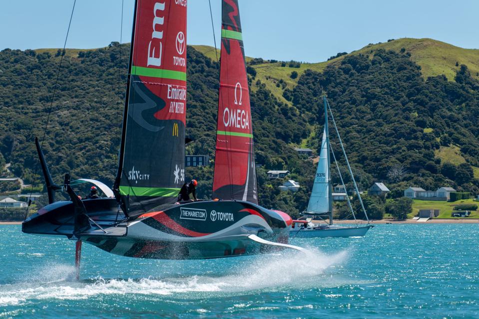 Emirates Team New Zealand America's Cup boat