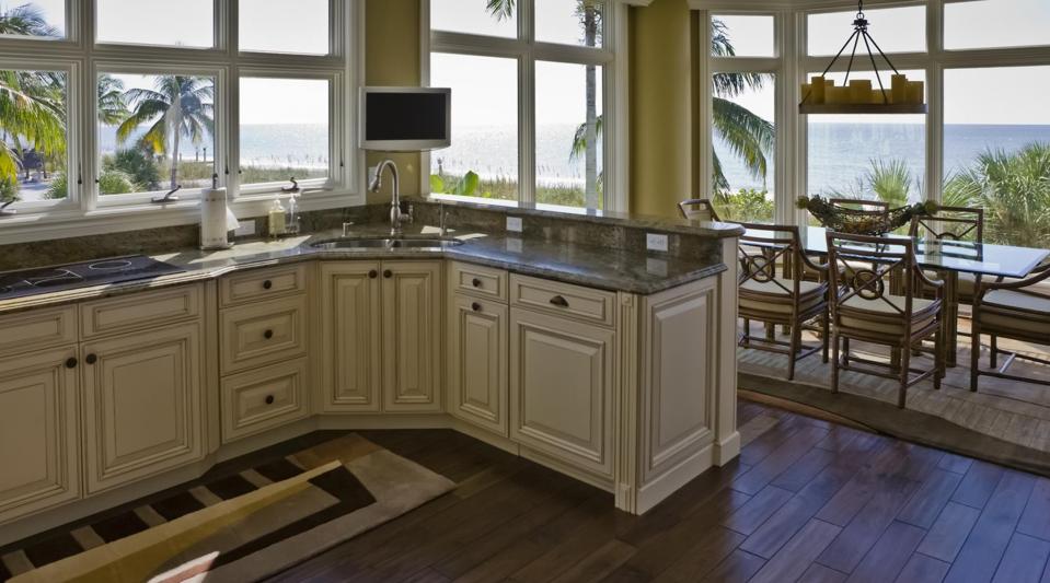 A Florida beach rental overlooks the Gulf of Mexico.