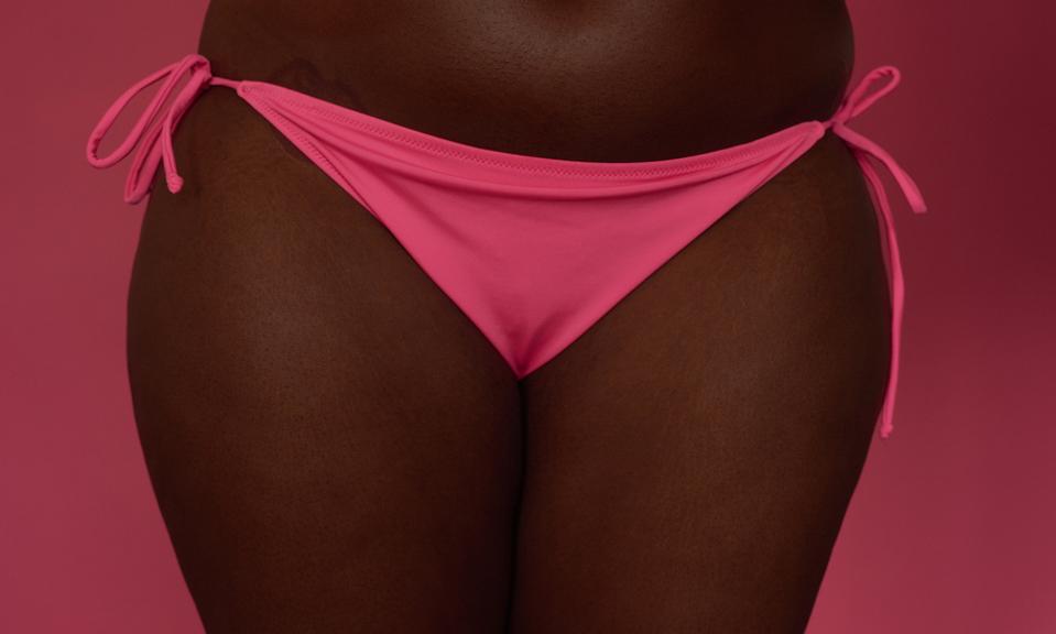 Woman In Neon Pink Panties