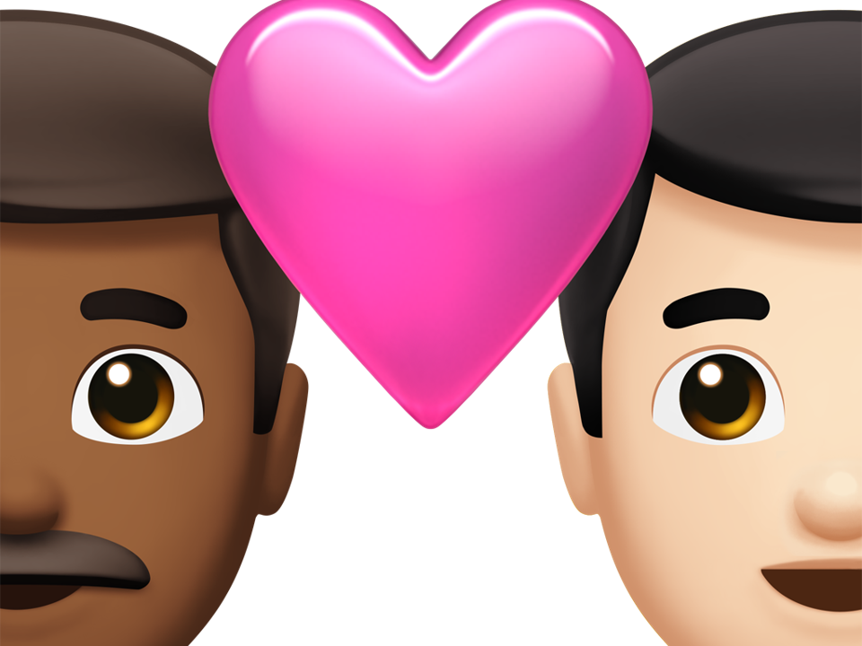 Heart and couple - a new Apple emoji.
