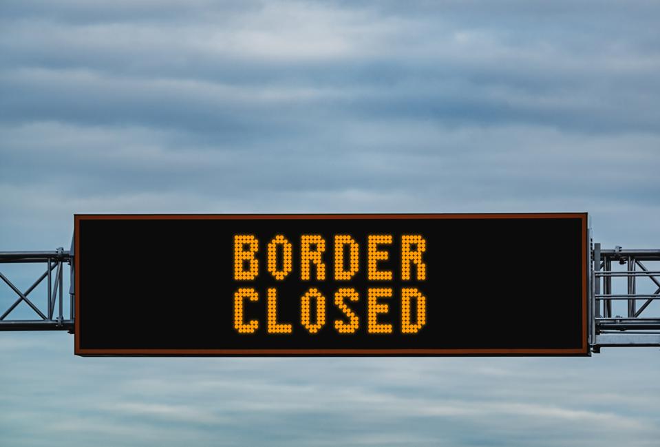 Border Closed“Now is not the time to travel,” says the Canadian government as it introduces some of the strictest COVID-19 travel restrictions in the world.