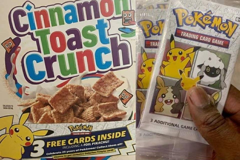 pokemon general mills cereal promo booster pack Pokemon 25th Anniversary Promo Booster Packs Coming to General Mills Cereal Boxes, Includes Special 25th Anniversary Stamped Pikachu Promo : r/PokemonTCG