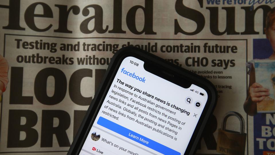 Facebook Australia Restricts News Publishers And Users In Response To Proposed Media Bargaining Laws