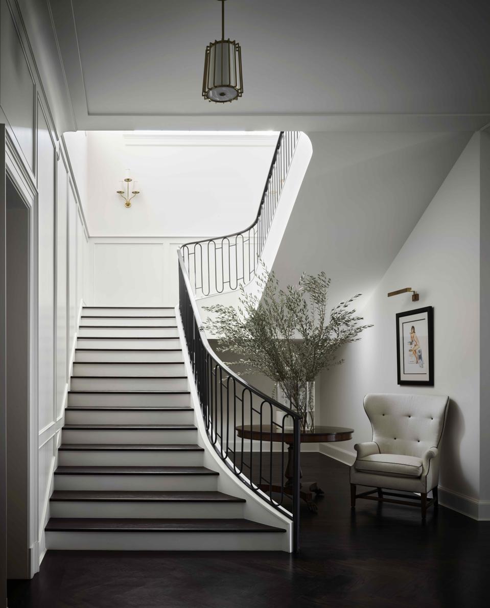 entry and staircase inside travis grimm hidden hills home 5545 dixon trail