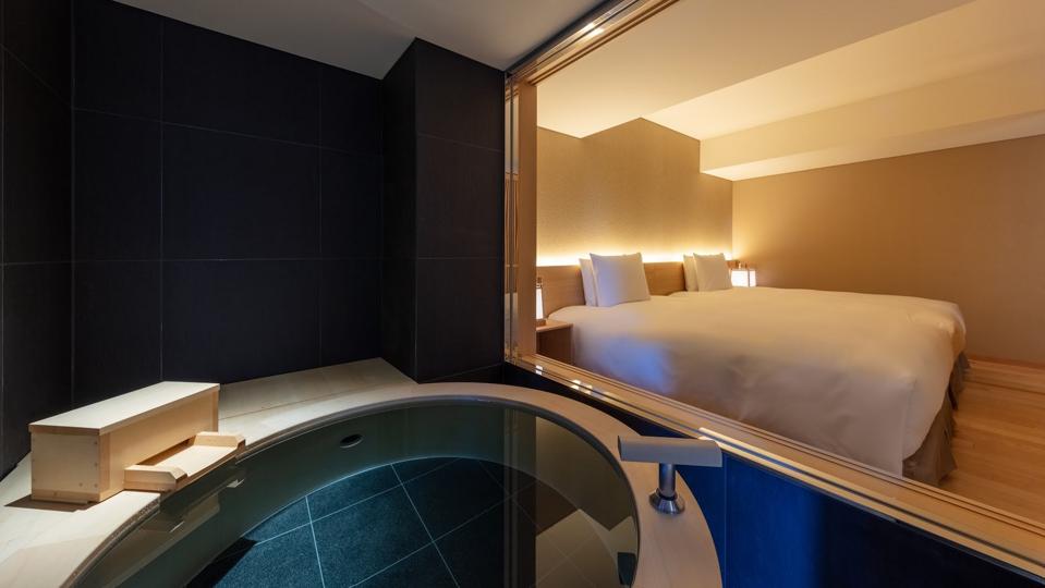 room with tub