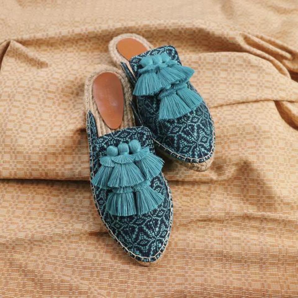 Tussled mules using abaca and local weaves at FRANKIE AND FRIENDS GENERAL STORE