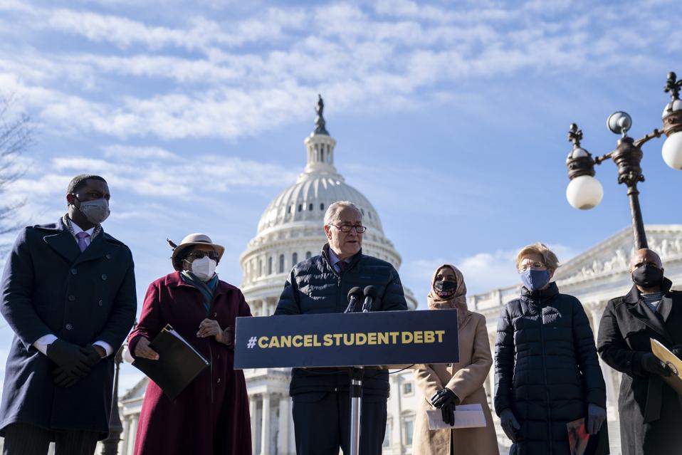 Congressional Democrats Hold Press Conference On Canceling Student Debt