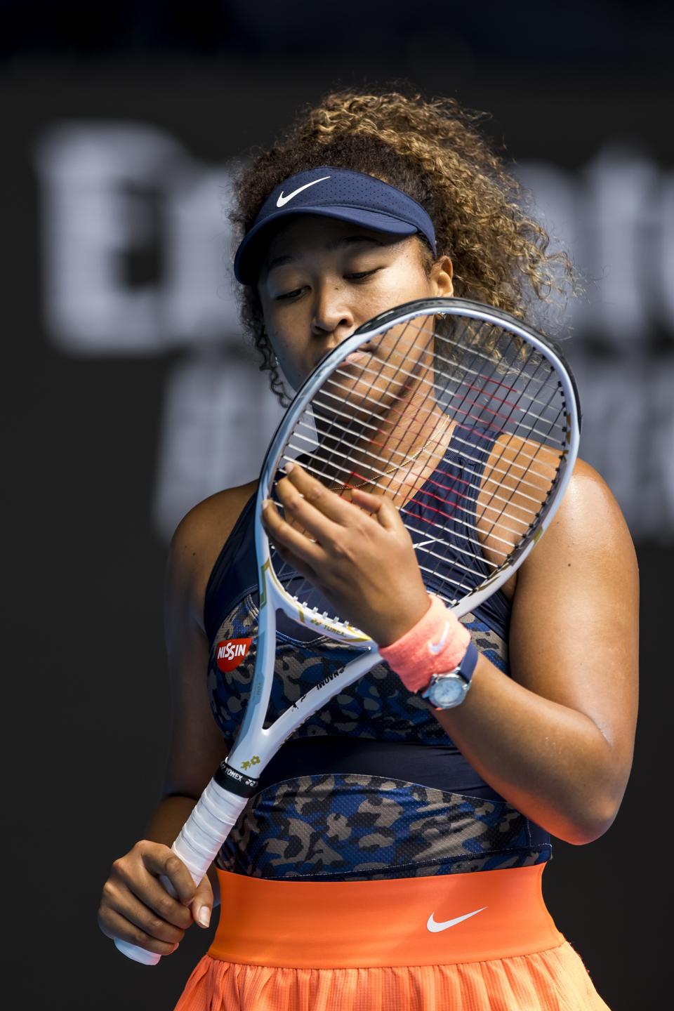 Naomi Osaka sports a TAG Heuer at the 2020 Australian Open.