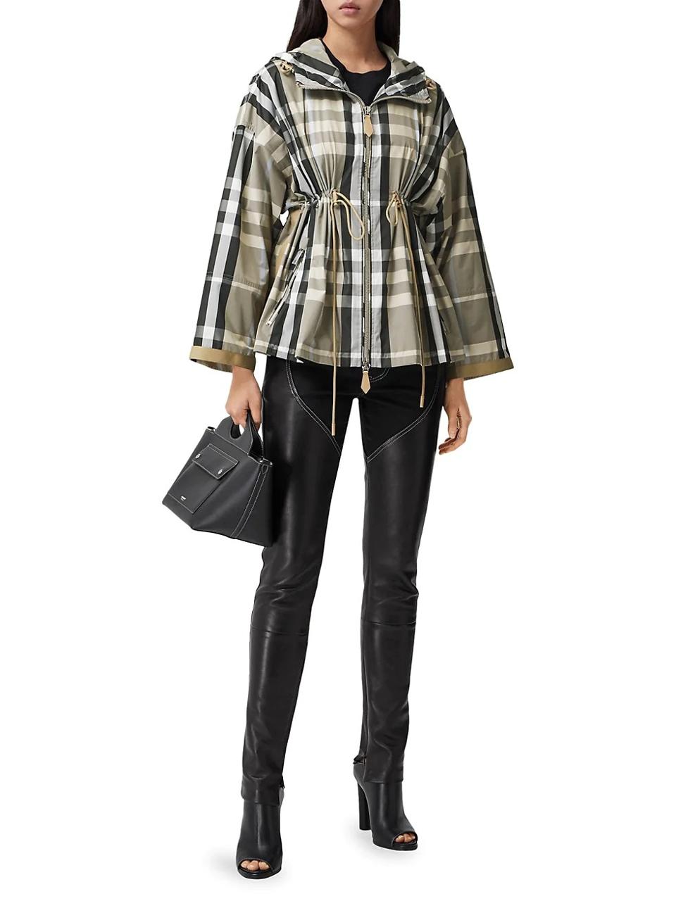 burberry swing raincoat