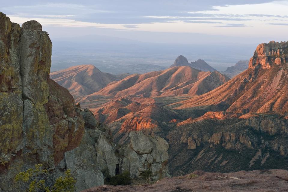 Northeast rim of Chisos Mountains at Big Bend National Park