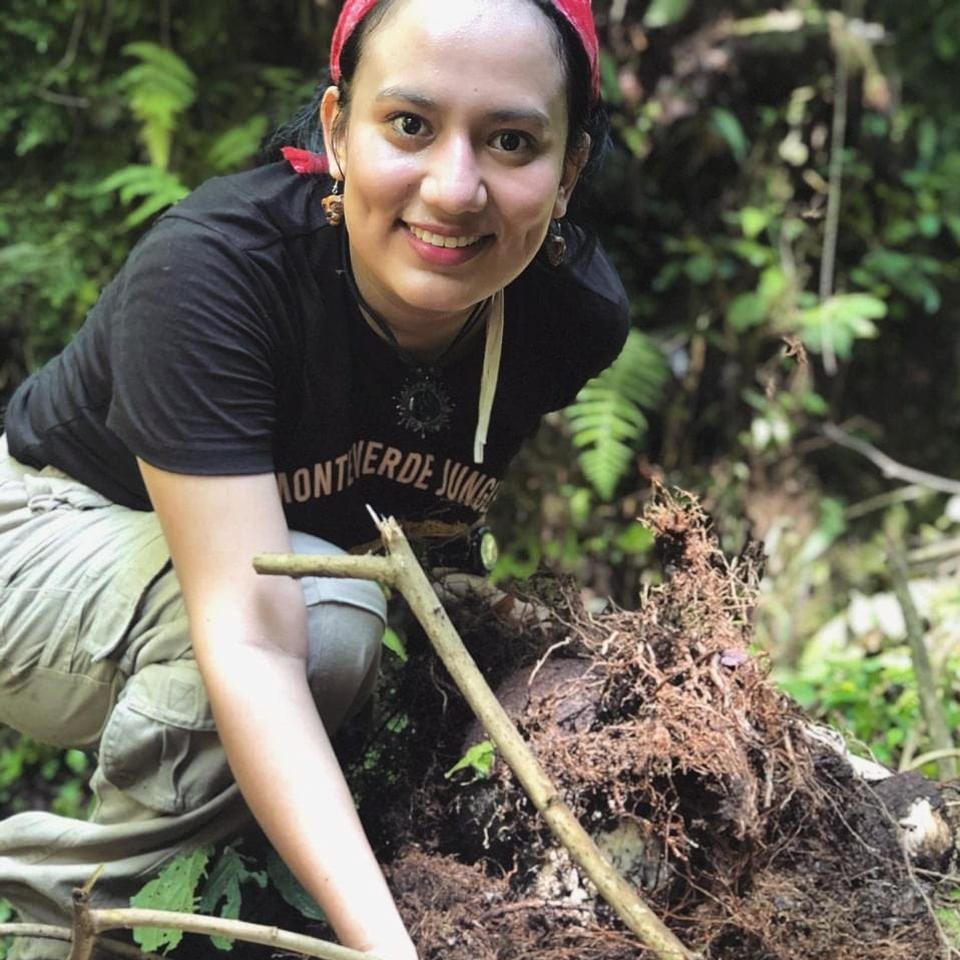 Mexican conservationist Diana Zendejo in a coffee growing area on the Chiapas coast in Mexico.