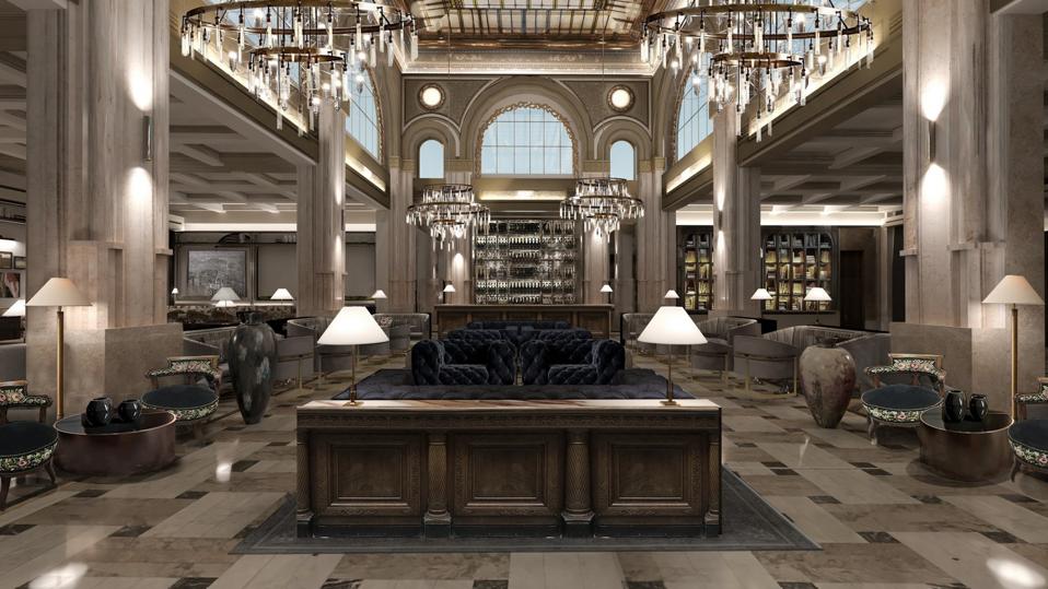 hotel lobby