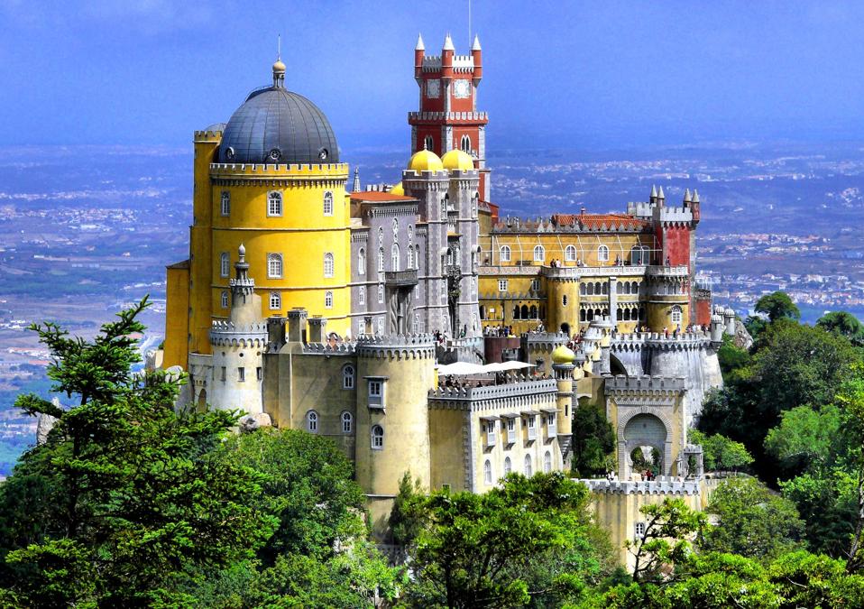 Palais de Pena à Sintra, Portugal.  Architecture du château