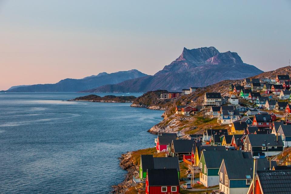 Maisons colorées à Nuuk, Groenland