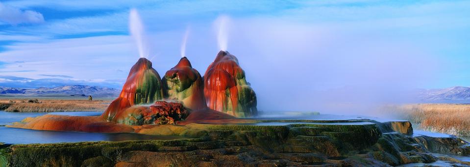 Fly Geyser, Black Rock Desert, Nevada, Etats-Unis