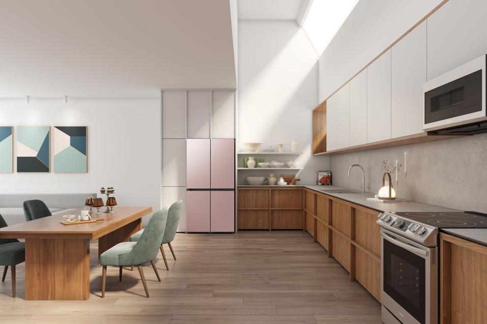 Refrigerator with customizable panels.