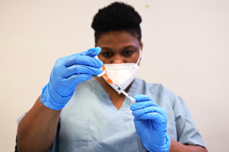 Community-Based Pop-up Vaccination Sites Open In New York City As Nationwide Death Toll Reaches 500,000